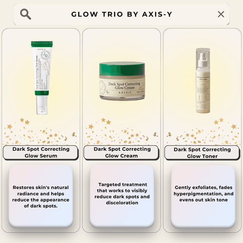 AXIS-Y Glow Trio (Serum,Toner,Cream)